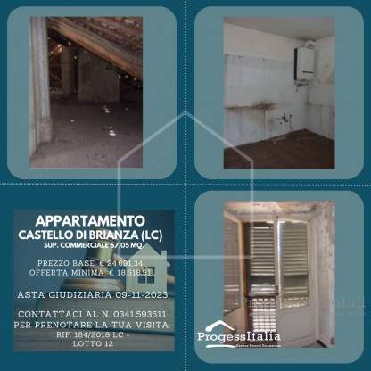 Lotto 12: Appartamento in Castello di Brianza (Lc) 67,05 mq.