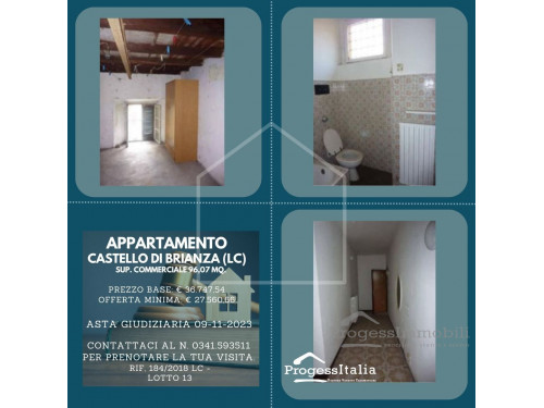 Lotto 13: Appartamento in Castello di Brianza (Lc) 96,07 mq.