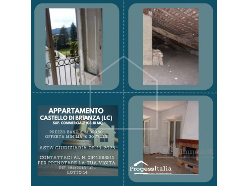 Lotto 14: Appartamento in Castello di Brianza (Lc) 108,10 mq.