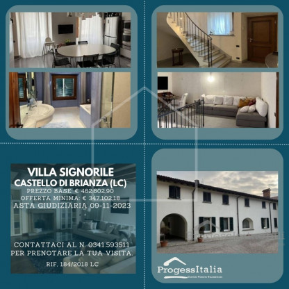 Lotto 19: Villa signorile in Castello di Brianza (Lc) 360,00 mq.