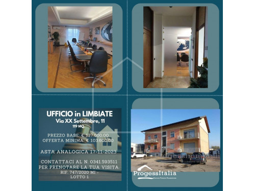 Lotto 1: Appartamento in Limbiate (MI) 119,00 mq.